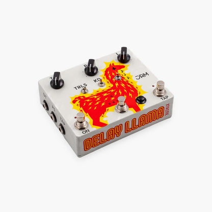 Front right angle of JAM Pedals Delay Llama XTREME.