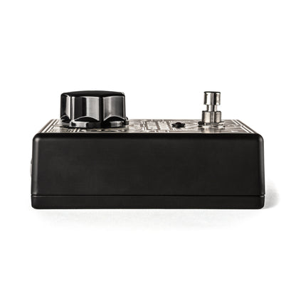 Left side of MXR Jail Guitar Doors Overdrive.