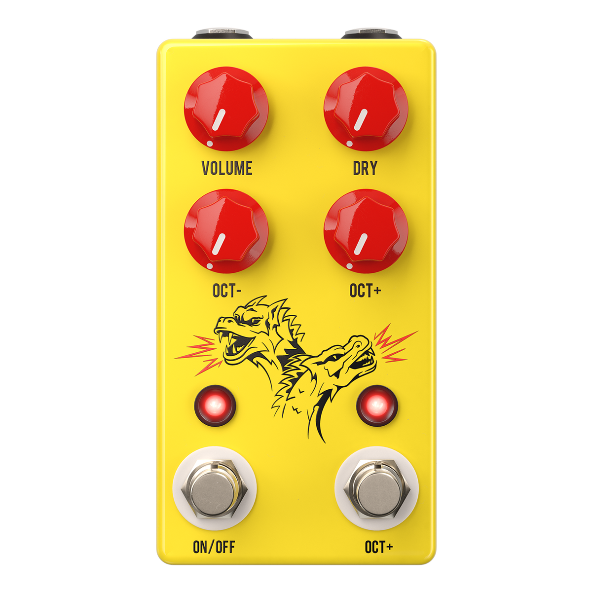 Front of JHS Double Dragon Lo-Fi Octave Device.