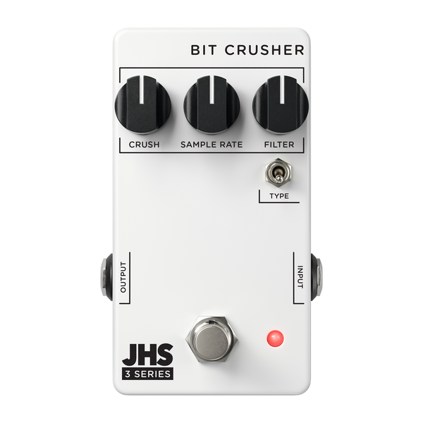Front of JHS Pedals 3 Series Bit Crusher Pedal.
