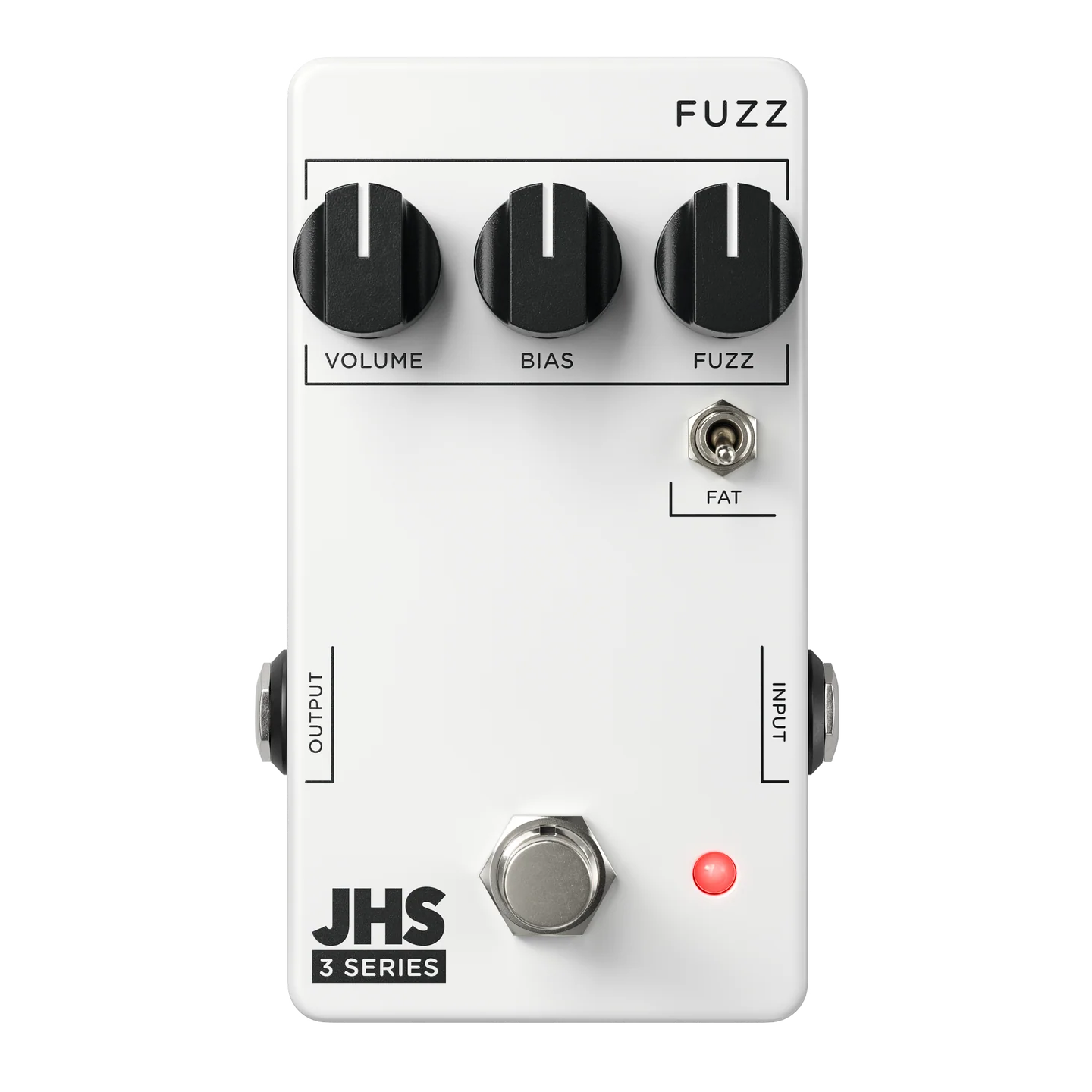 Top down of JHS Pedals 3 Series Fuzz.