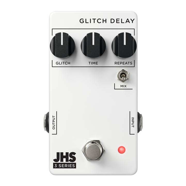 Top JHS Pedals 3 Series Glitch Delay Pedal.