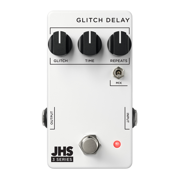 Top JHS Pedals 3 Series Glitch Delay Pedal.