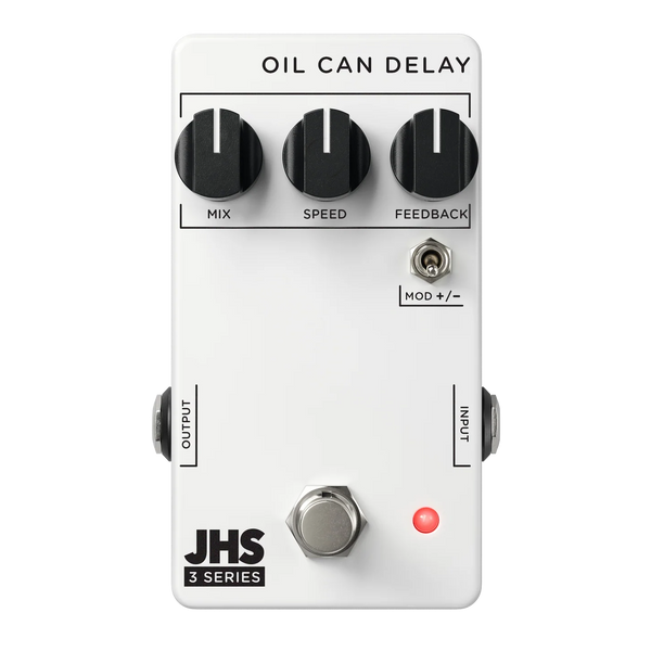Front of JHS Pedals 3 Series Oil Can Delay.