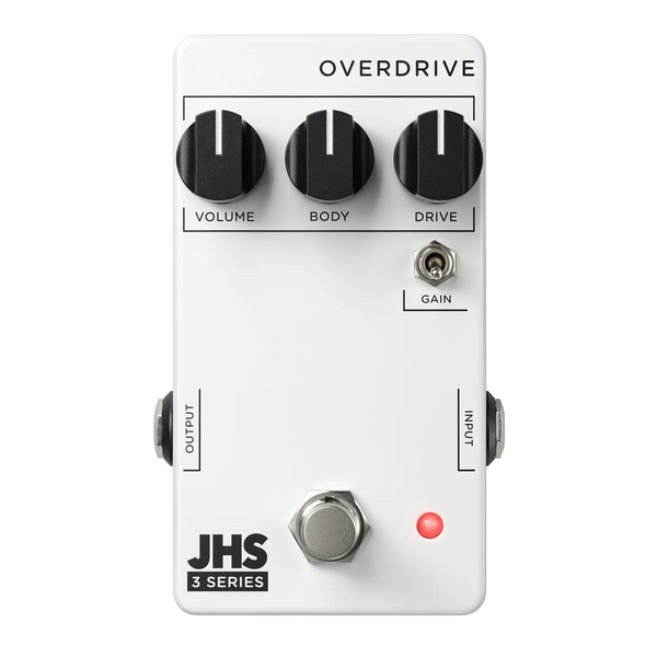 Top down of JHS Pedals 3 Series Overdrive.