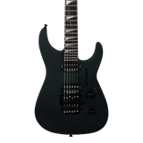 Front of Jackson American Series Soloist SL2 DX Ebony Satin Black.