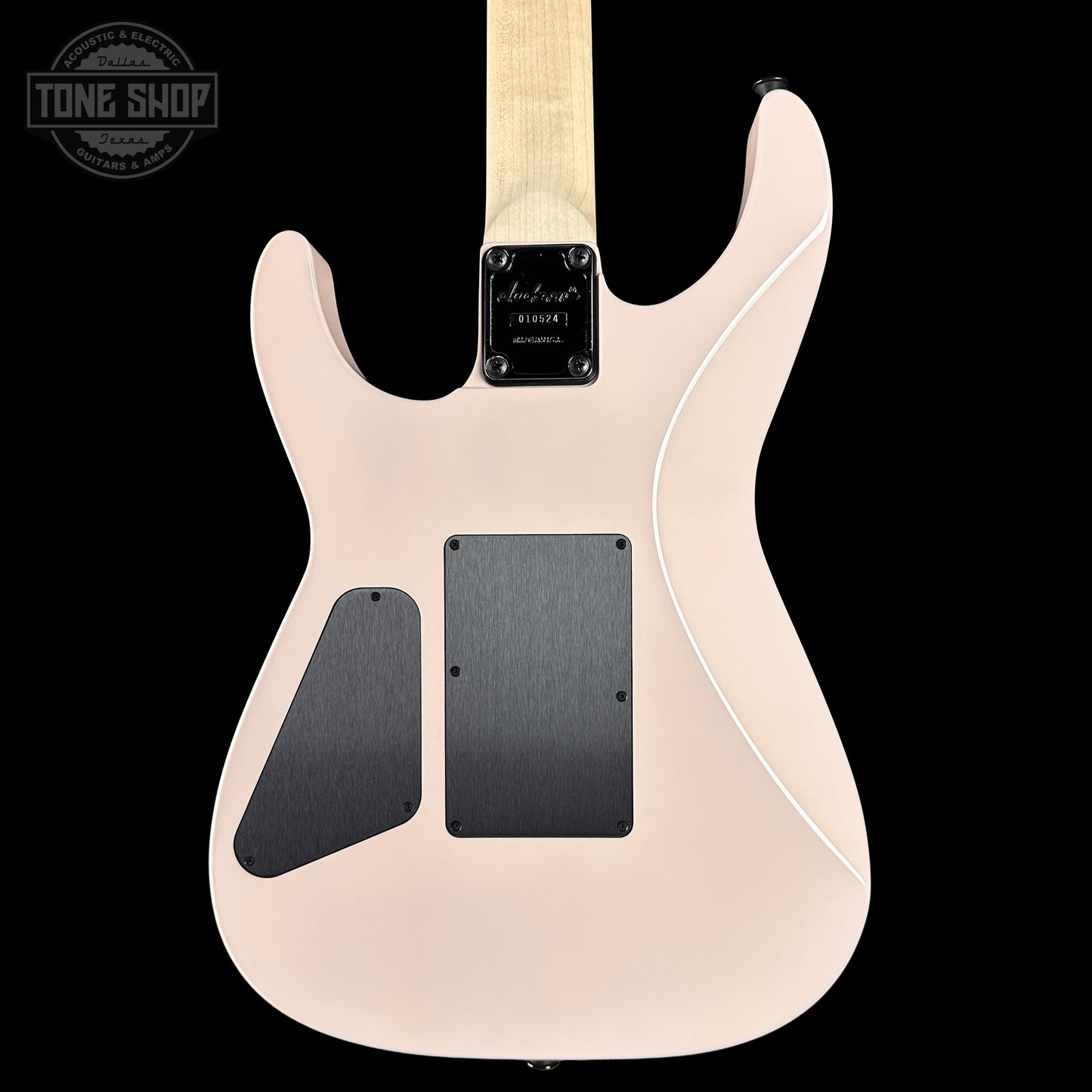 Back of Jackson Custom Shop DK 2H FR Shell Pink XN010524 body.