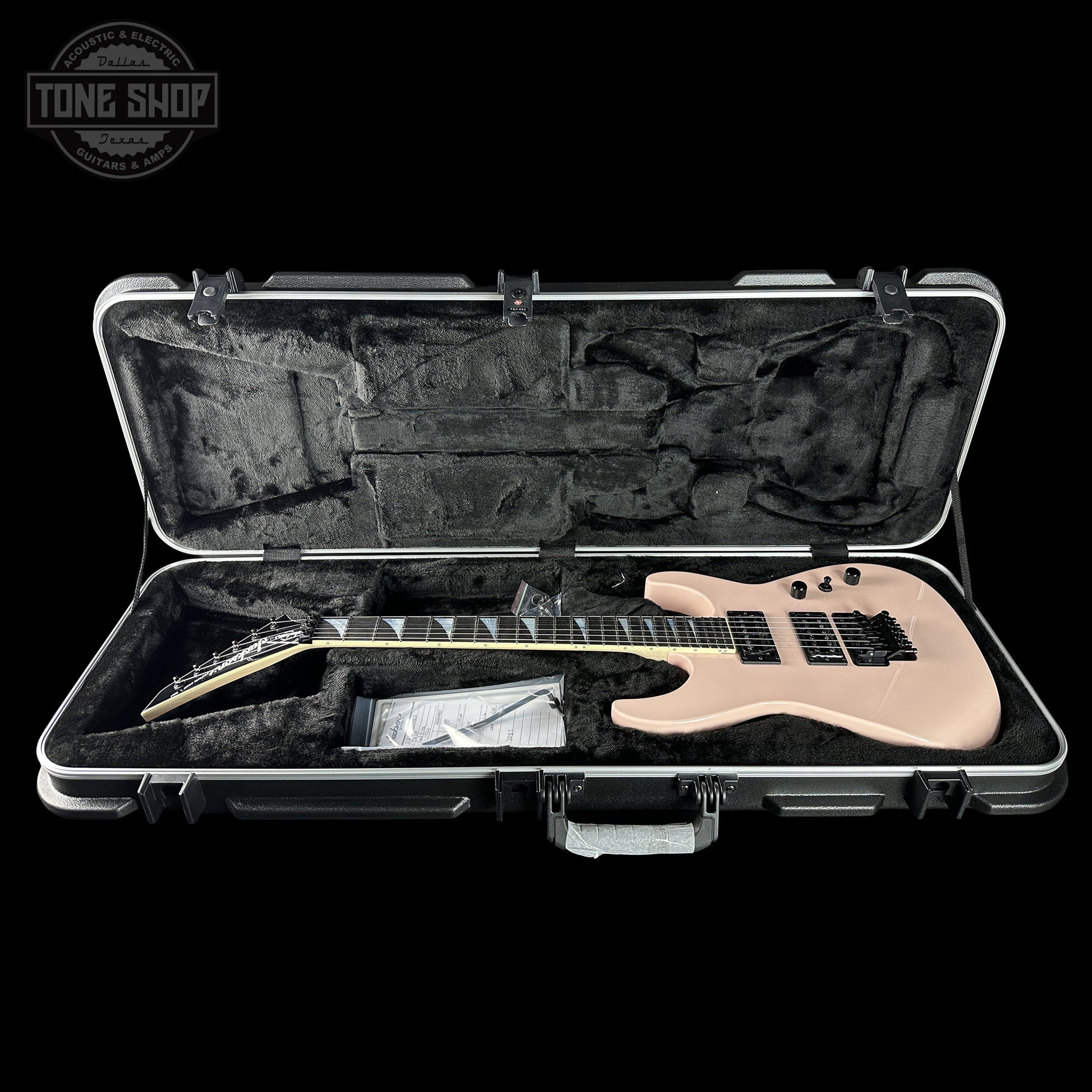 Jackson Custom Shop DK 2H FR Shell Pink XN010524 in case.