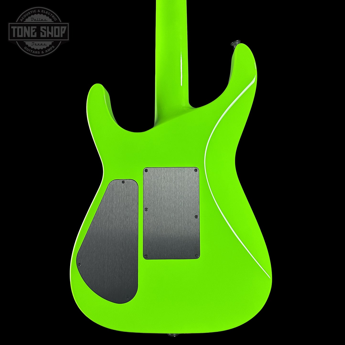 Back of Jackson Custom Shop TSG Illuminati SL2H FR  Kawasabi Green body.