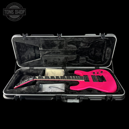 Jackson Custom Shop TSG Illuminati SL2H FR  Neon Pink J11328 in case.
