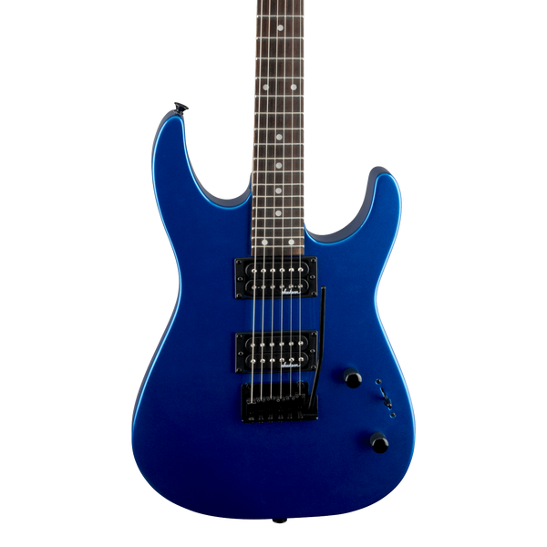 Front of Jackson JS Series Dinky JS12 Amaranth Metallic Blue.