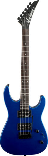 Full frontal of Jackson JS Series Dinky JS12 Amaranth Metallic Blue.