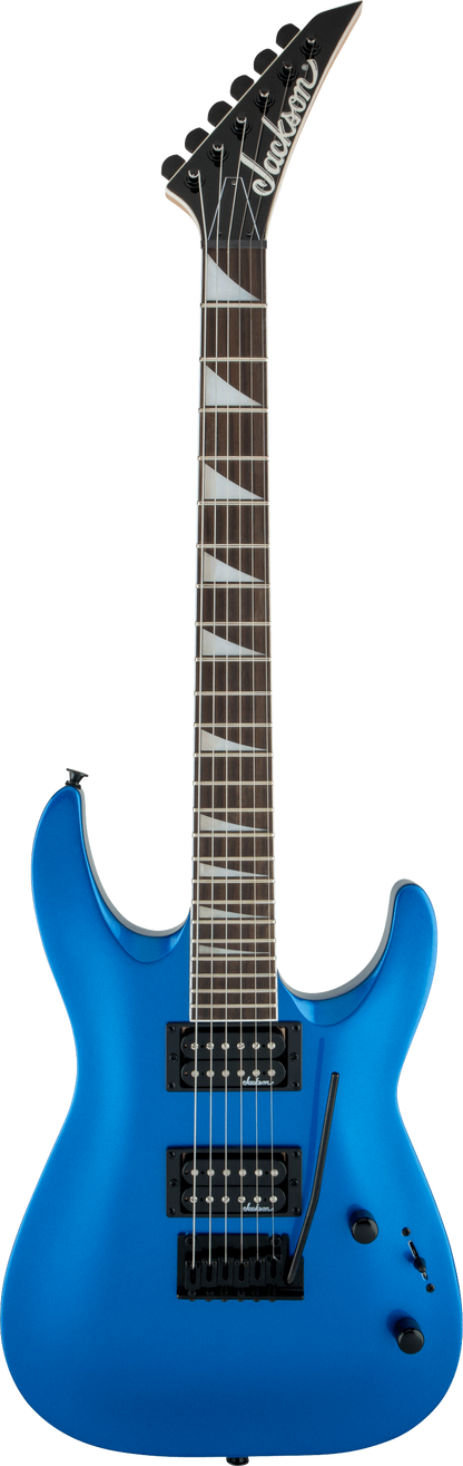 Full frontal of Jackson JS Series Dinky JS22 DKA Metallic Blue.
