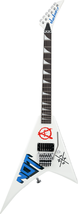 Full frontal of Jackson Limited Edition Legend Series Signature Scott Ian Rhoads RR22 NOT.