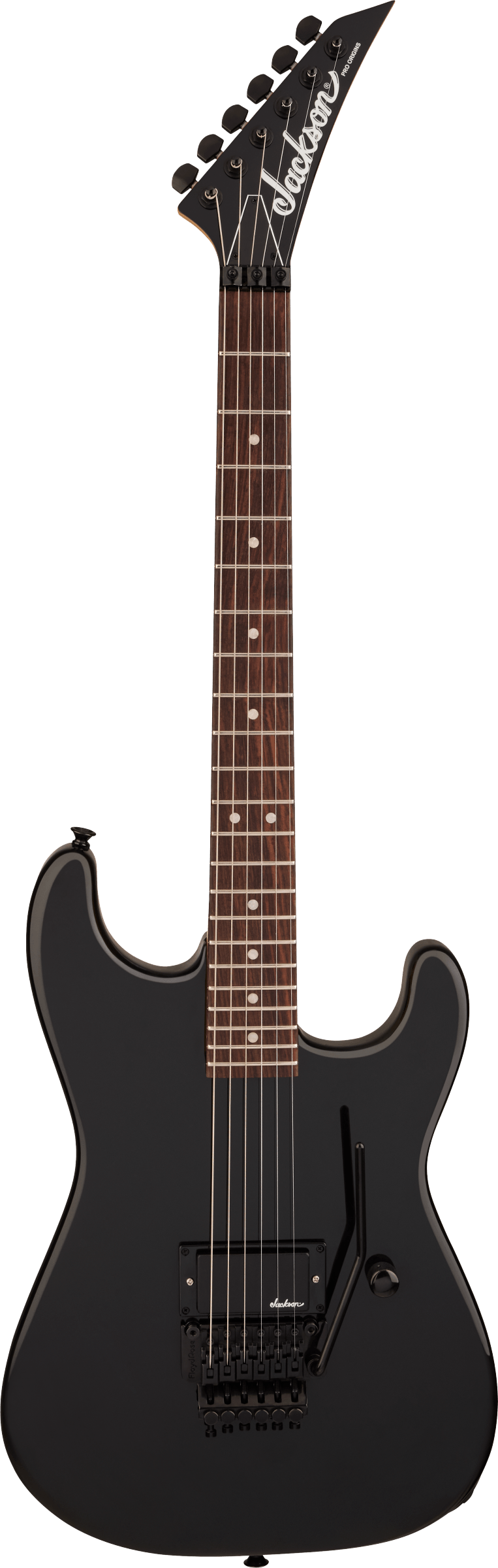 Full frontal of Jackson Pro Origin SD1A H Black.