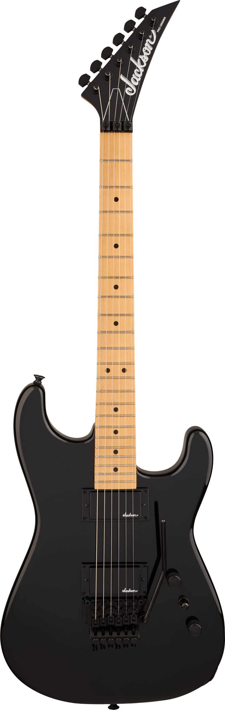 Full frontal of Jackson Pro Origin SD1 HH Black.