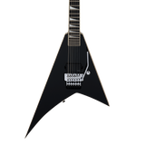 Front of Jackson Pro Plus Pure Metal LE Rhoads RR1A Ebony Gloss Black.