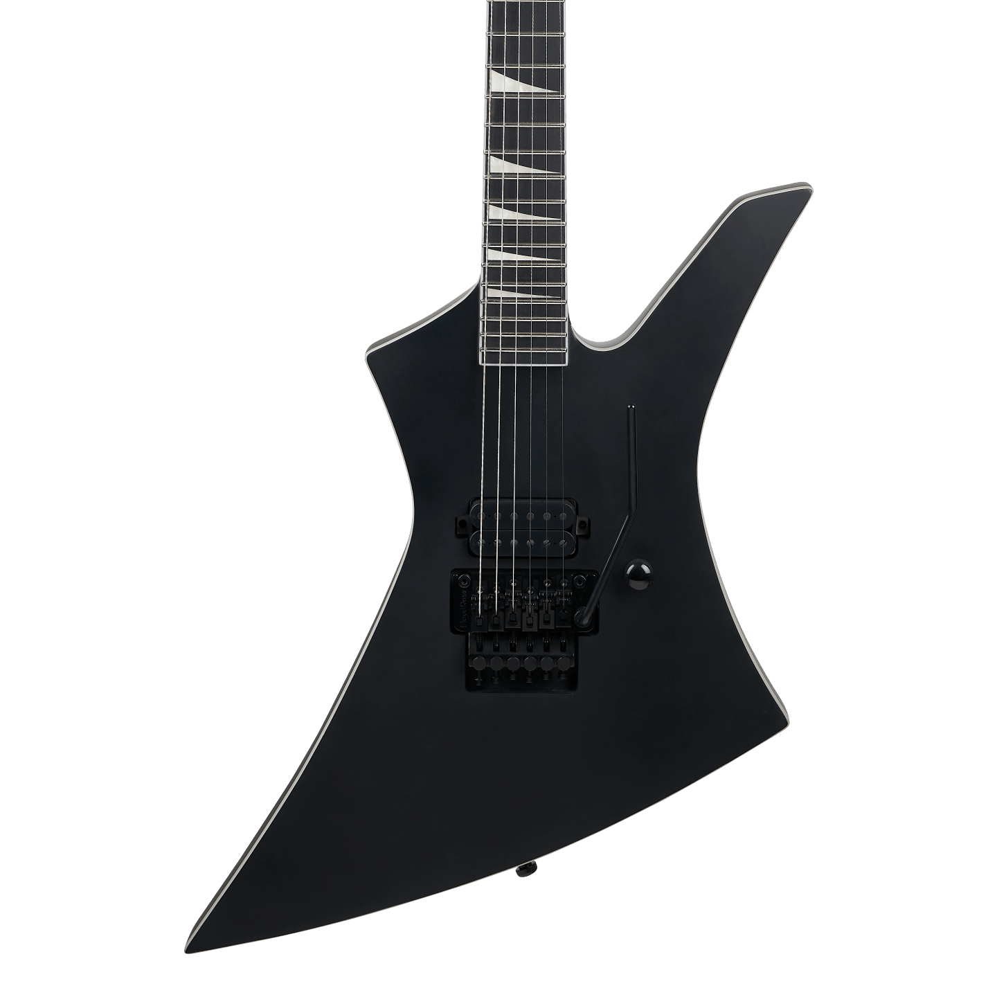 Front of Jackson Pro Plus Pure Metal Limited Edition Kelly KE1A Satin Black.