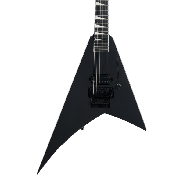 Front of Jackson Pro Plus Pure Metal Limited Edition Rhoads RR1A Satin Black.