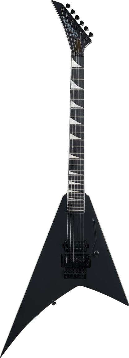 Full frontal of Jackson Pro Plus Pure Metal Limited Edition Rhoads RR1A Satin Black.