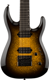 Front of Jackson Pro Plus Series DK Modern EVTN7 EB Gold Sparkle.