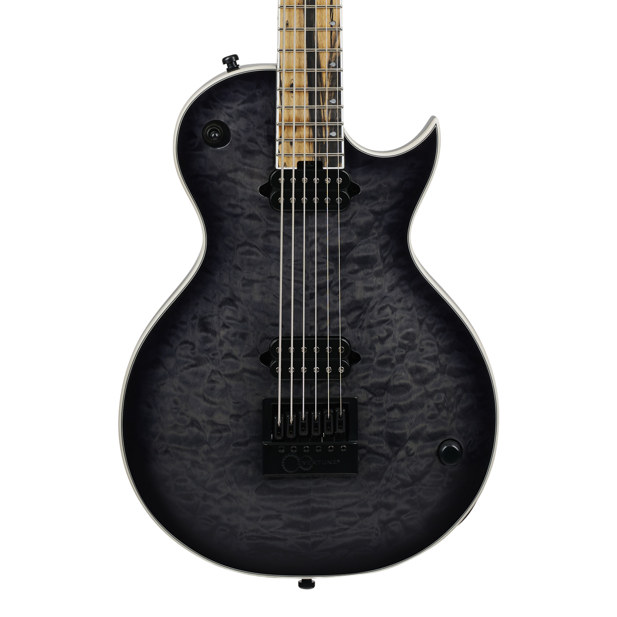 Front of Jackson Pro Plus Series Signature Sleep Token IV Monarkh SC - Transparent Black Burst.