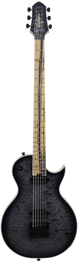 Full frontal of Jackson Pro Plus Series Signature Sleep Token IV Monarkh SC - Transparent Black Burst.