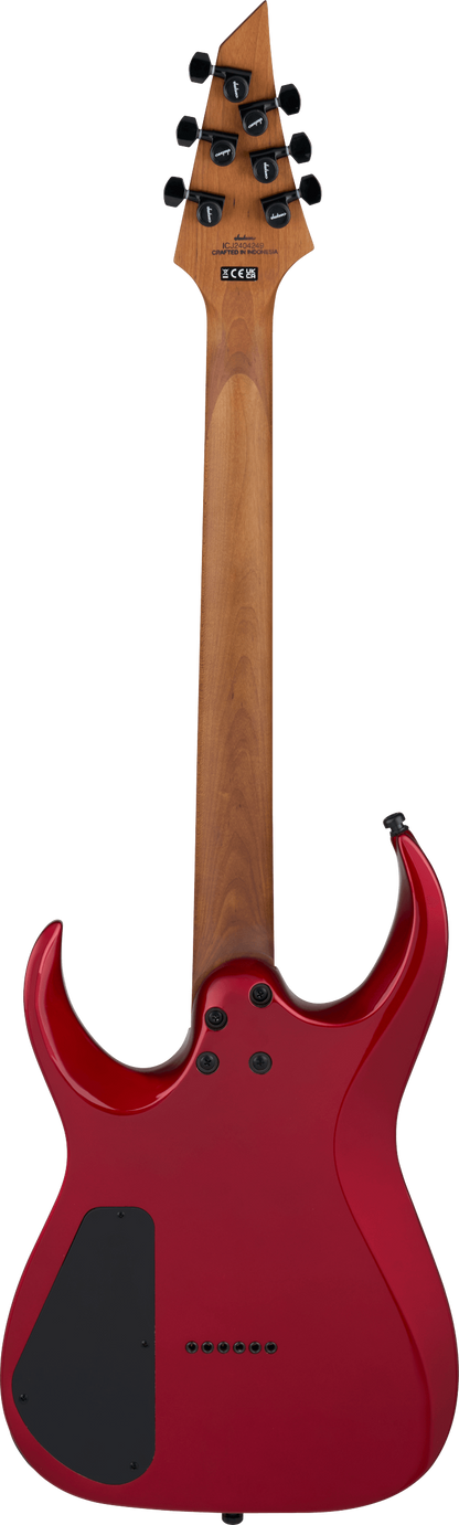 Back of Jackson Pro Series Misha Mansoor Juggernaut HT6 Ebony Red Crystal.