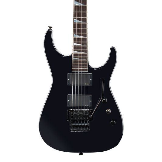 Front of Jackson USA Select Dinky DK1 Black.