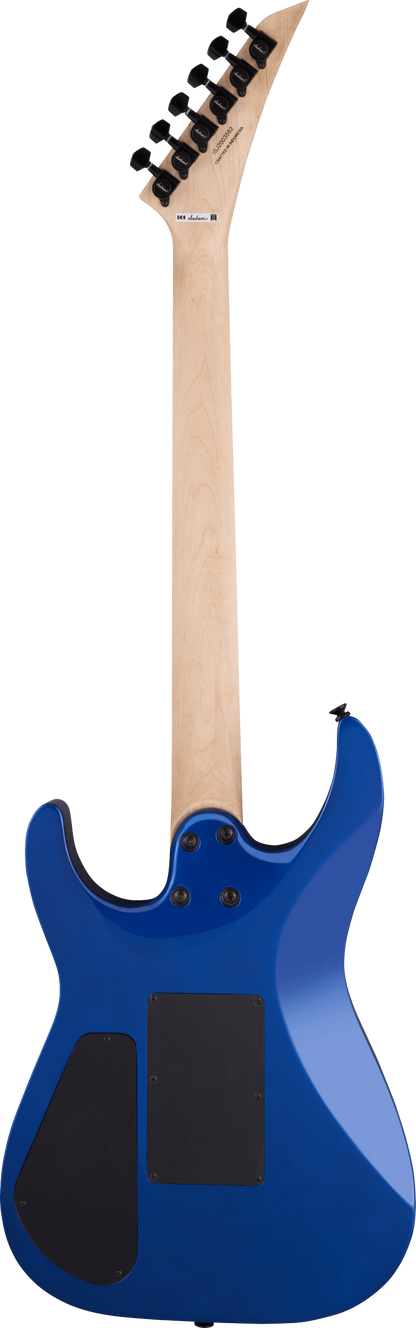 Back of Jackson X Series Dinky DK3XR HSS Cobalt Blue.
