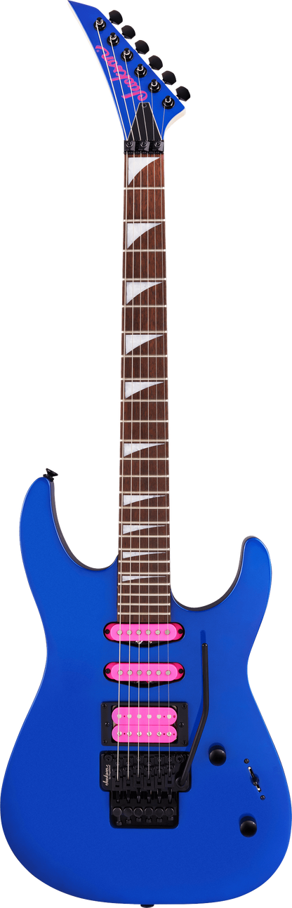 Full frontal of Jackson X Series Dinky DK3XR HSS Cobalt Blue.