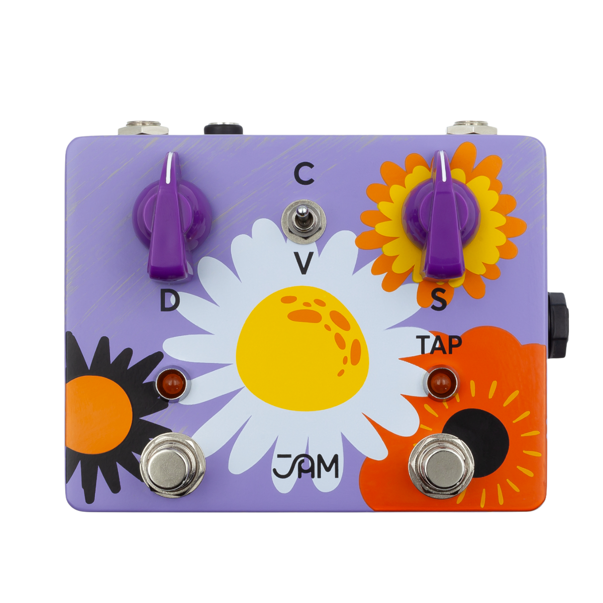 Top down of Jam Pedals Retrovibe MK4.