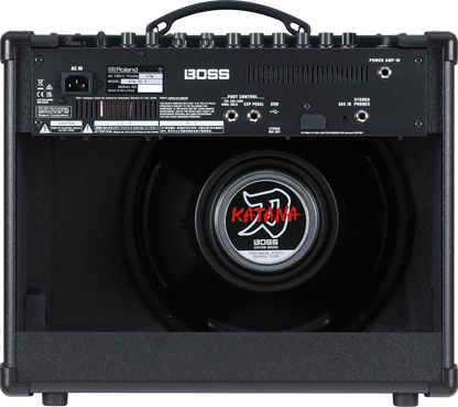 Back of Boss Katana Gen 3 50W 1x12" Combo Amp.