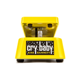 Front of Dunlop KH95Y Kirk Hammett Cry Baby Wah Yellow Sparkle Edition.
