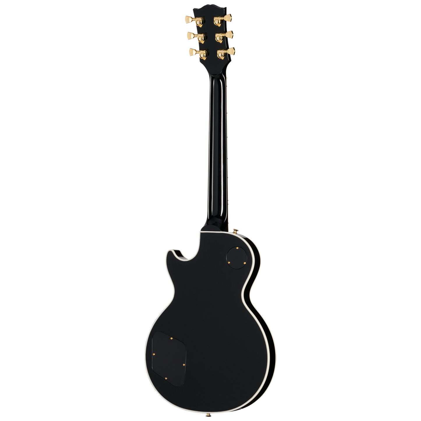 Back of Gibson Les Paul Custom 70s Buttercream Top.