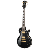 Full frontal of Gibson Les Paul Custom 70s Ebony.