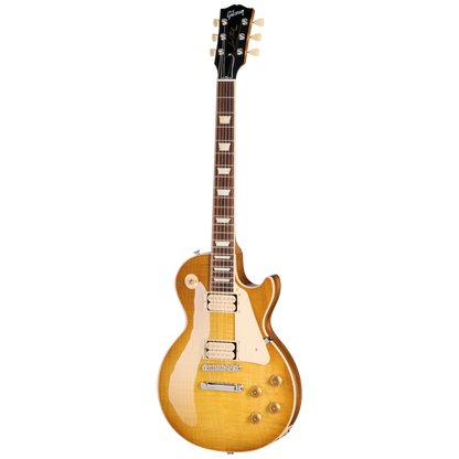 Full frontal of Gibson Les Paul Standard 50s Double Trouble Vintage Honey Burst Gloss.