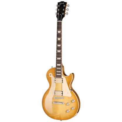 Full frontal of Gibson Les Paul Standard 60s Double Trouble Vintage Honey Burst Gloss.