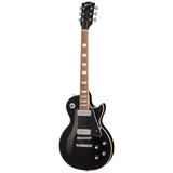 Full frontal of Gibson USA Noel Gallagher Les Paul Standard Ebony.