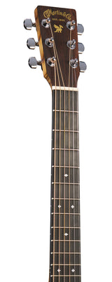 Headstock of Martin LX2 Life is Good.
