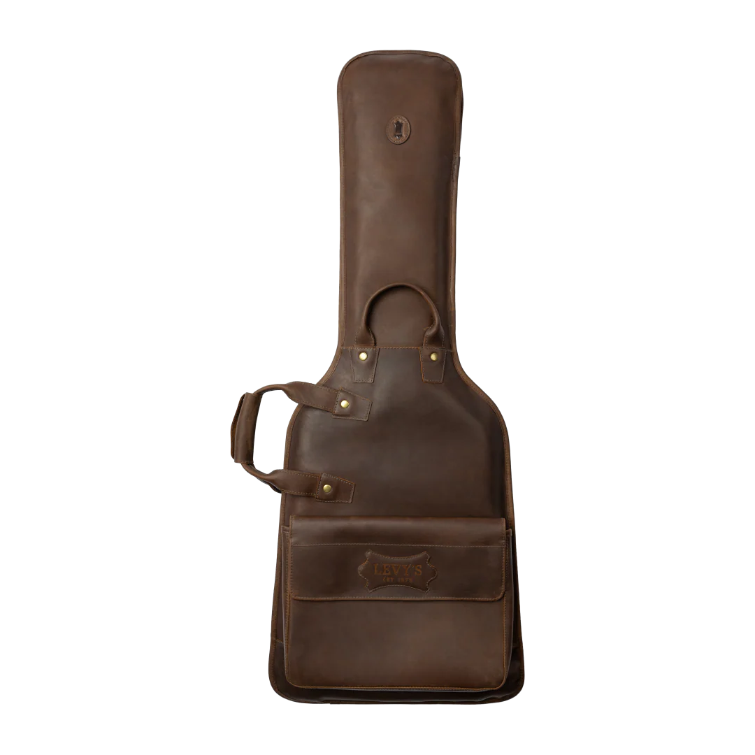 Front of Levy's LM18CH-BRN Solera Series Leather Bags.