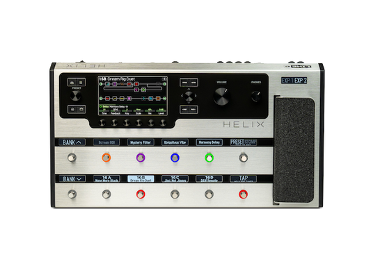 Top down of Line 6 Helix LTD ED Platinum.