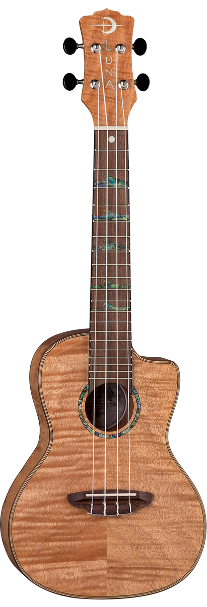 Luna High Tide Exotic Mahogany Concert Uke w/bag