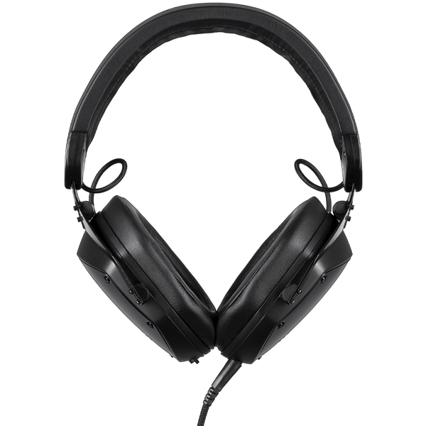 Front of V-Moda M-200 Studio Headphones Matte Black.