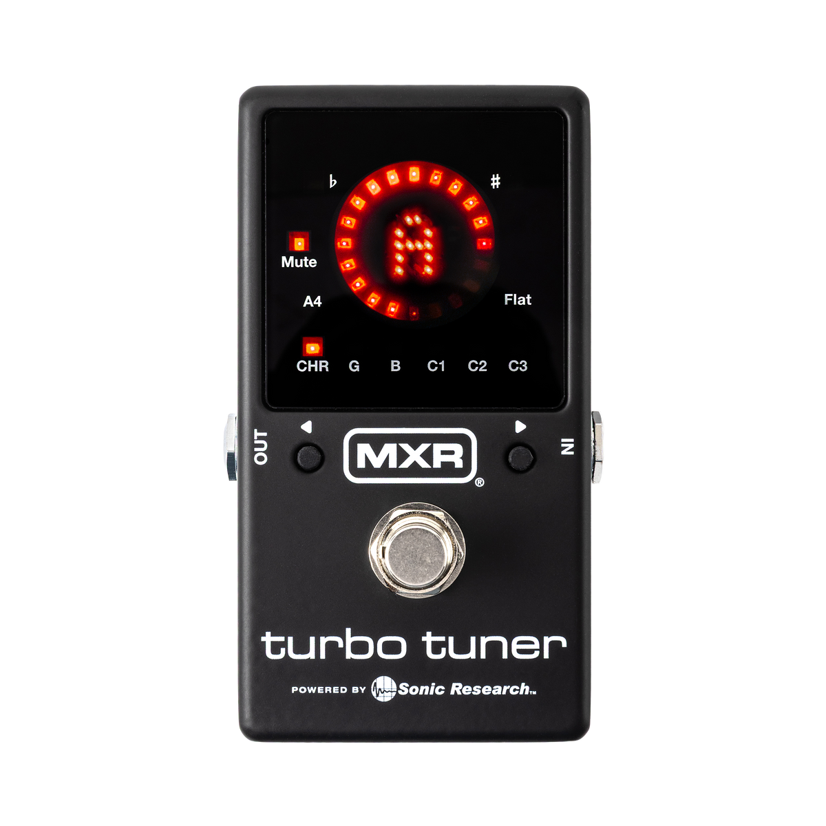 Top down of MXR M400 Turbo Tuner.