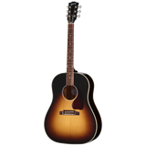 Full frontal of Gibson Acoustic J-45 Standard Vintage Sunburst LR Baggs Hi-Fi DNA.