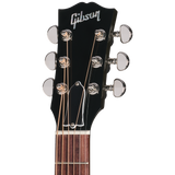 Headstock of Gibson Acoustic J-45 Standard Vintage Sunburst LR Baggs Hi-Fi DNA.