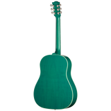 Back of Gibson J 45 Standard Translucent Teal.