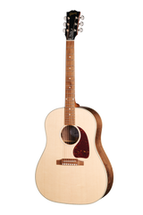 Full front of Gibson J-45 Studio Walnut Gloss Top Walnut Burst w/case