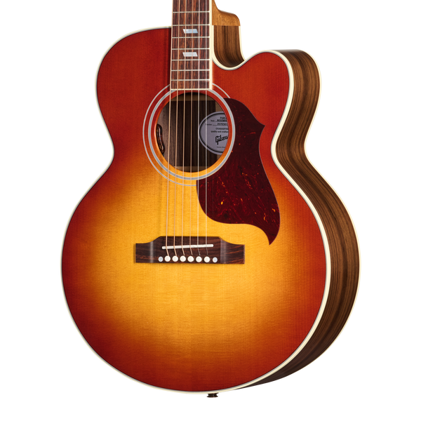Front of Gibson Acoustic Parlor Rosewood EC Rosewood Burst LR Baggs Hi-Fi DNA.